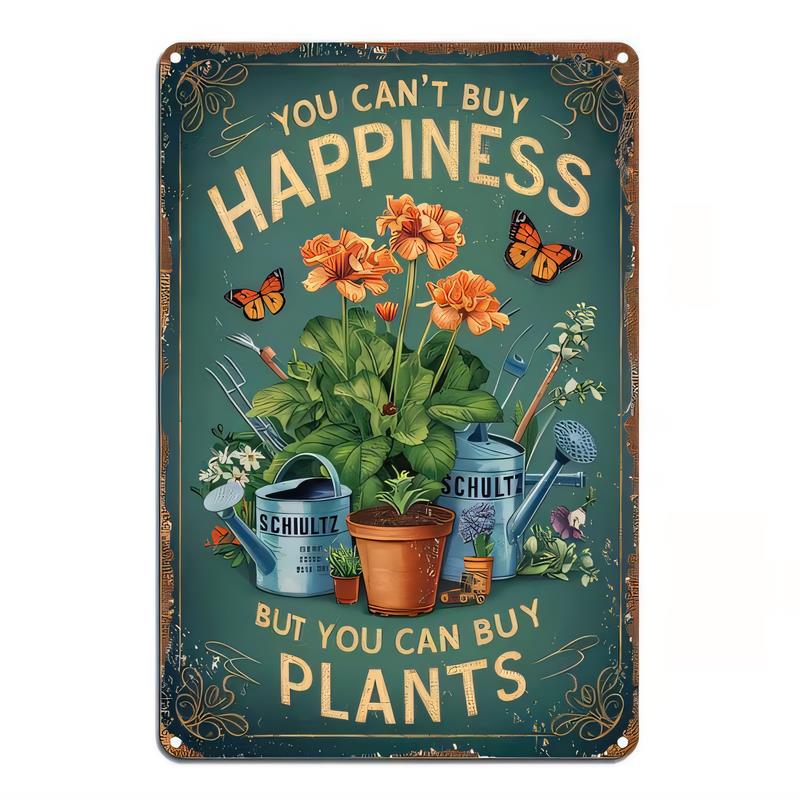 Gardening Tools Vintage - Vintage Plant - Themed Metal Sign,