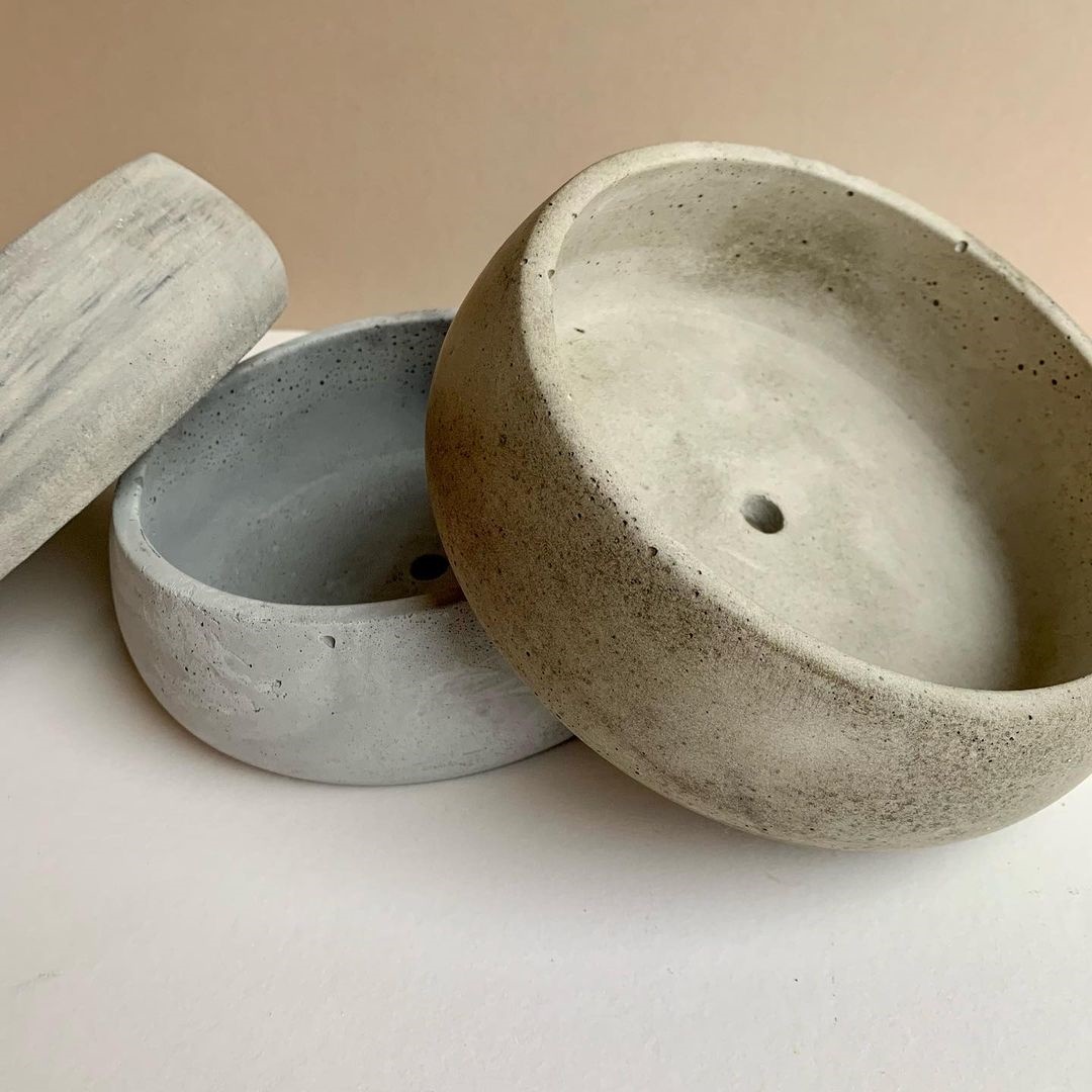 Gardening Tools Big - Large Bowl Shape Flowerpot Concrete Molds