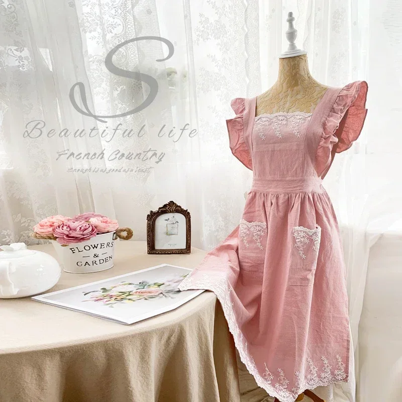 Female Women Apron Cotton Line - Gardening Tools Vintage review and price