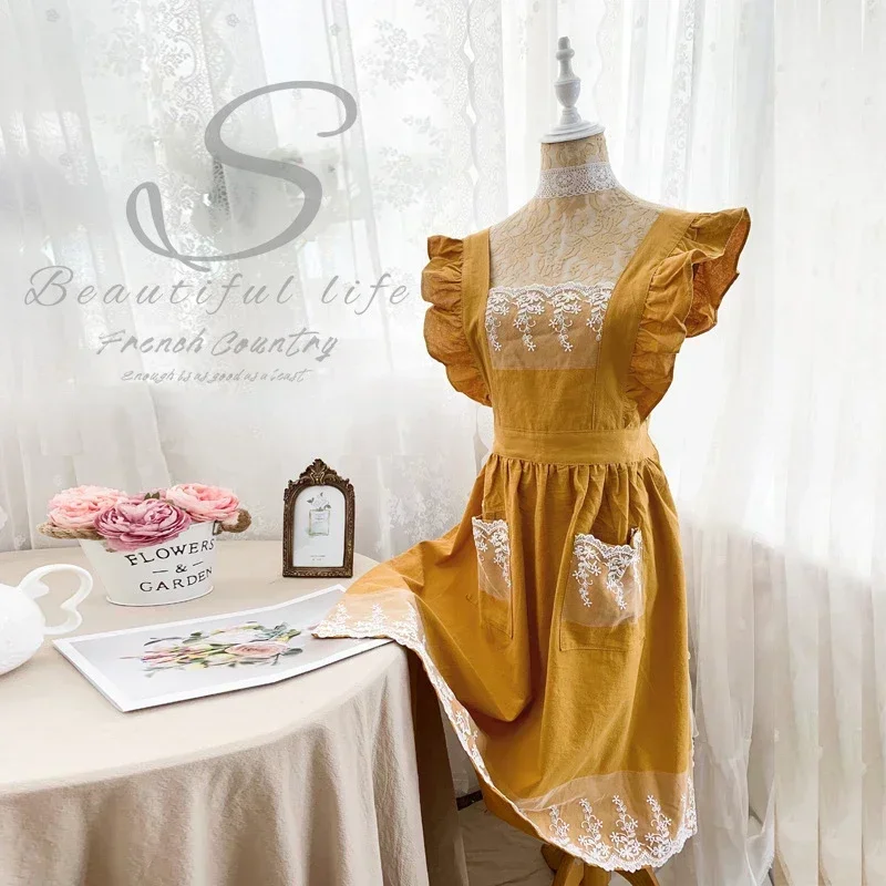 Female Women Apron Cotton Line - Gardening Tools Vintage review and price