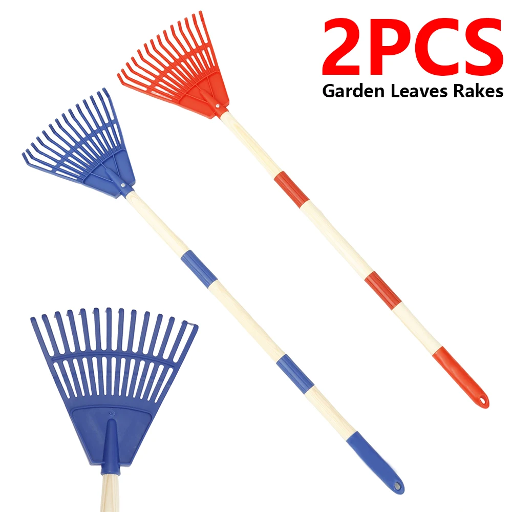 2Pcs Kids Leaf Rake Adjustable - Gardening Tools 5 Year Old review and price