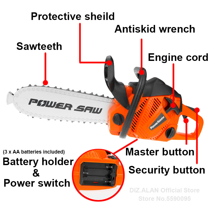Electric Toy Chainsaw Kids Toy - Gardening Tools 5 Year Old review and price