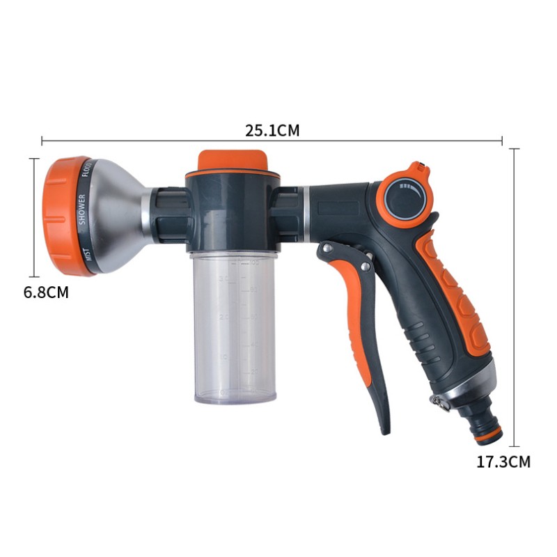 New Foam Water Gun Hose Nozzle - Gardening Tools Watering Can review and price